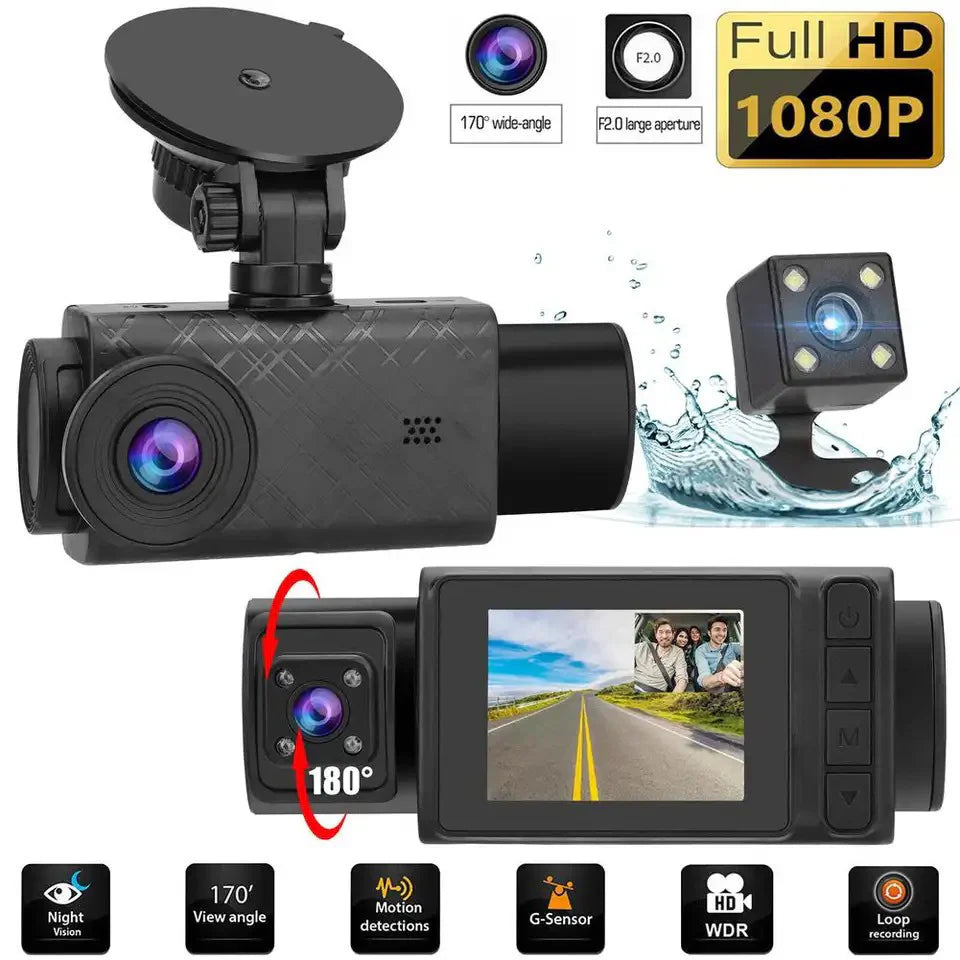 Compact Car Camera 2 Inch Display Full HD